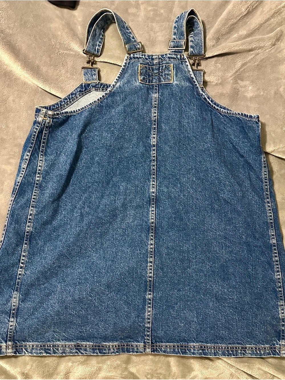 Free People Blue Denim Mini Overall Dress - Picture 3 of 4